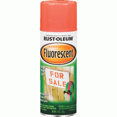 Rustoleum Fluorescent Spray Paint 11OZ (Choose Your Colour)