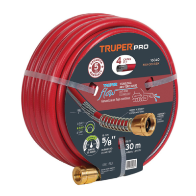 Garden Hose w/Brass Fittings (98ft)