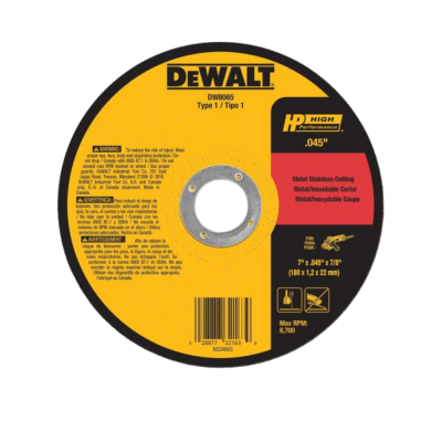 Steel Cutting Disc 1/16" (DW8065) - Dewalt