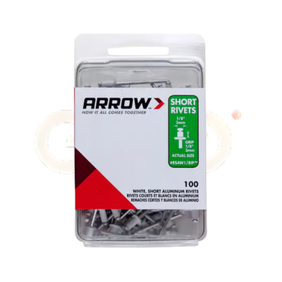 Arrow Short Rivet Item #RSAW 1/8LP
