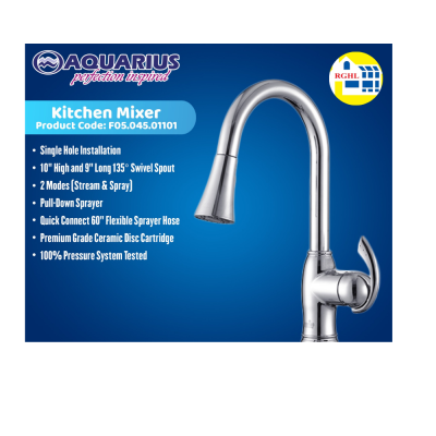 Aqua Kitchen Faucet/Mixer (F0504501101) - Aquarius