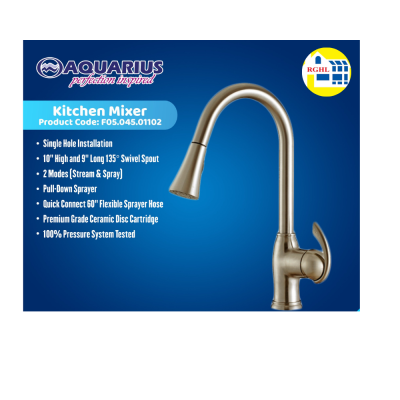 Single Kitchen Faucet/Mixer (F0504402806) - Aquarius