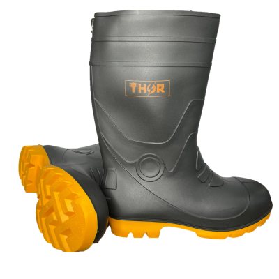 Yellow Sole Steel Tip Boots -Thor