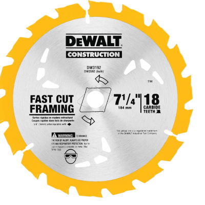 Dewalt 7 1/4" Cutting Blade Item #DW3192