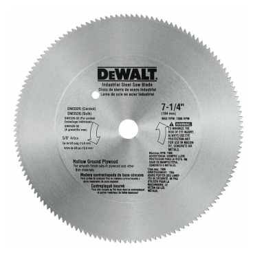 Dewalt 7 1/4" Cutting Blade Item #DW3326