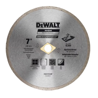 Dewalt 7" Cutting Blade Item #DW47701HP