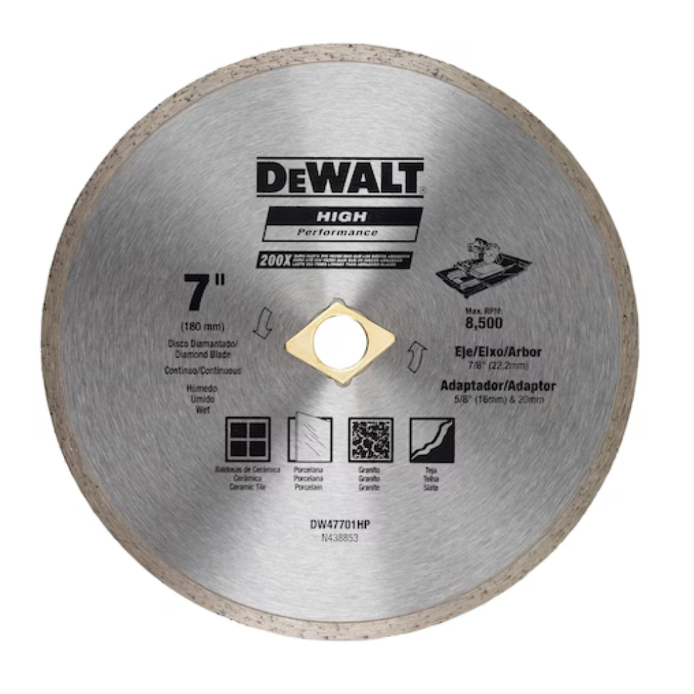 Dewalt 7" Cutting Blade Item #DW47701HP
