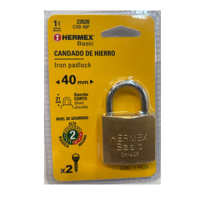 Hermex Padlock 40mm Item #23520