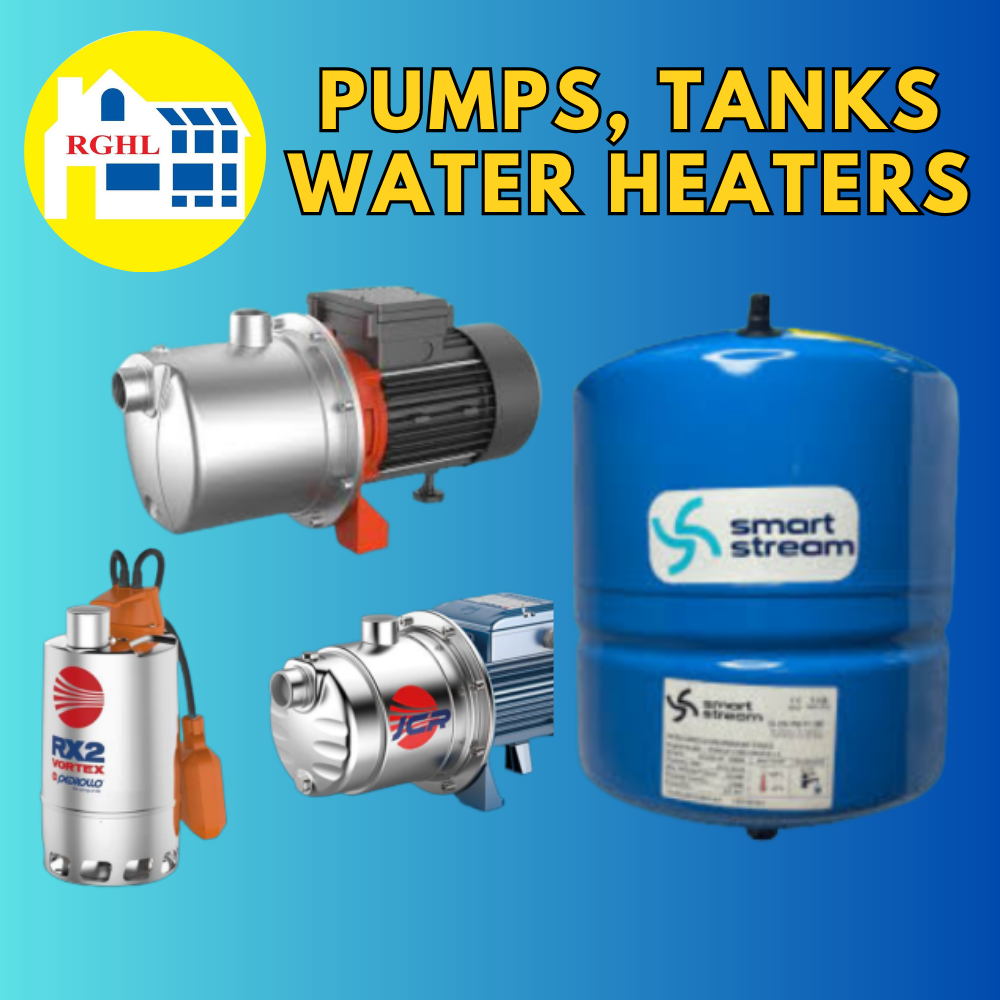 Pumps, Tanks & Water Heaters